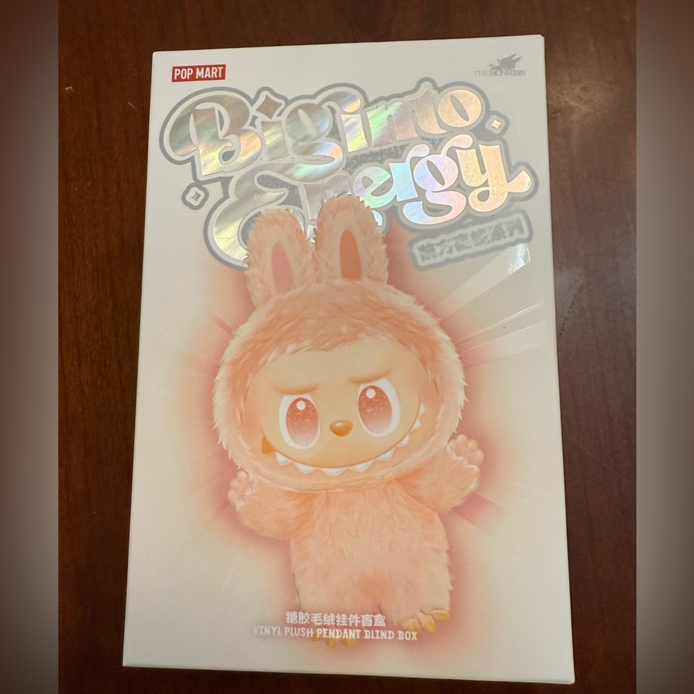 POP MART THE MONSTERS Labubu v3 Big into Energy Series-Vinyl Plush Pendant 1 box